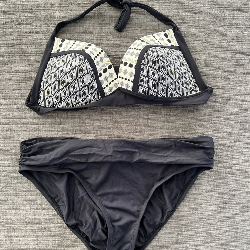 Bleu Rod Beattie All In The Mix Halter Bikini 2 piece Sz 12